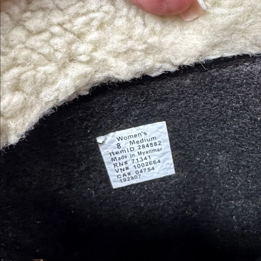 Women's L.L.Bean Insulated Gray Winter Duck Boots. Style#‎ 284882. Size 8.
